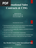 International Logistics - CISG