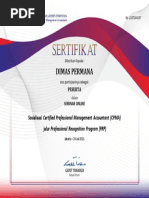 Dimas Permana: Sosialisasi Certified Professional Management Accountant (CPMA)