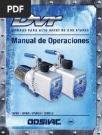 Manual Bomba Vacío Dosivac Manual de Operaciones DVR6 DVR8 DVR10 DVR12