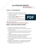 Properties of Materials (EEE327) : Chapter 1: (Crystal Structure)