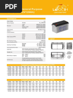 LP12-120 (12V120Ah) LP Series-General Purpose: Specifications