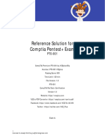 Reference Solution For Comptia Pentest+ Exam