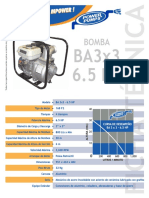 Bomba Gasolina 3X3 Mpower 6.5HP