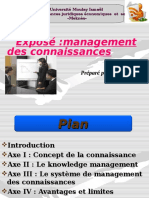 Exposé:management Des Connaissances: Préparé Par