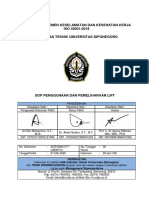 Sop Penggunaan - Pemeliharaan Lift