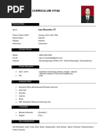 Curriculum Vitae: Iyan Munandar, ST