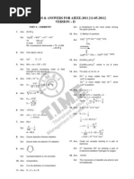 SOLUTIONS & ANSWERS FOR AIEEE-2011 (11-05-2011) Version - D: Ozonolysis