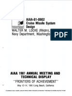 AIAA-81-0902 Cruise System Design: Walter M. Locke (Radm), Navy Department, Washington