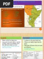 Major Physical Features Found in Eastern Africa