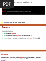 IGCSE ICT - Measurement-Applications