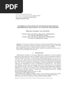 Numerical Solutions of Nonlinear Fractional Differential Equations Via Laplace Transform