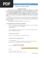 MATEMATICA I Material Del Apoyo - Productos y Cocientes Notables - Prof. Nancy Chavez