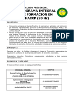 Programa Integral Haccp Septiembre