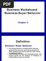 Business Marketsand Business Buyer Behavior