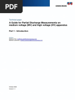 A Guide For Partial Discharge Measurements On Medium Voltage (MV) and High Voltage (HV) Apparatus