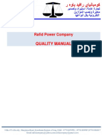 Quality Manual: Rafid Power Company