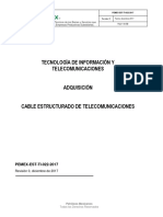 Pemex-Est-Ti-022-2017 21122017 Tecnologia de Informacion y Telecomunicaciones - Adquisicion - Cable Estructurado de Telecominicaciones