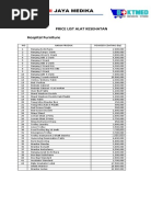 Price List Hospital Furniture 2020