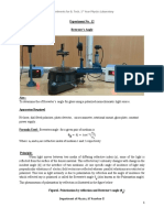 Experiments For B. Tech. 1 Year Physics Laboratory