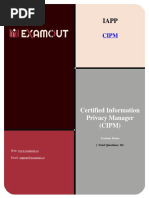 Updated IAPP CIPM Certified Information Privacy Manager Exam Prep - January 2022