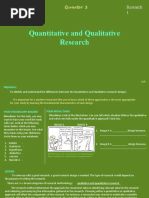 Quantitative and Qualitative Research: Grade 9