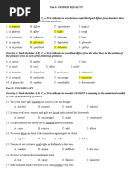 Unit 6. Gender Equality Part I. Phonetics