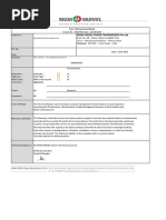 Test / Warranty Certificate: MGM Varvel Power Transmission PVT LTD