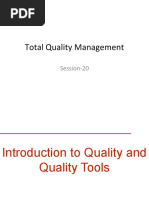 Total Quality Management: Session-20