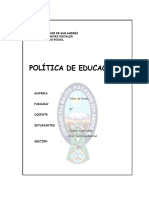 Politica D Educacion