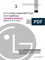 LG Ceiling Suspended Type Air Conditioner: Owner'S Manual