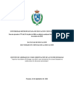 Gestión de Liderazgos Como Orientación de Acciones Humanas