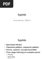 Syphilis: Anna Atencio, OMS-III