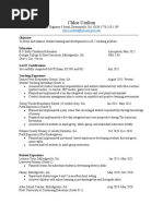 Chloe Uselton Resume 2021 Teaching