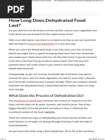 How Long Does Dehydrated Food Last? See This Table To Know Yourself