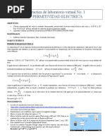 Practica No. 1 Permitividad Electrica Virtual