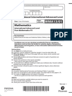 Mathematics: Pearson Edexcel International Advanced Level