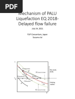 Mechanism of PALU Liquefaction EQ 2018-Delayed Flow Failure