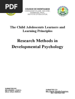 Research Methods in Developmental Psychology