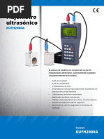 Medidor Ultrasonico de Flujo KUFH2000A