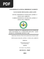 Violencia Familiar y El Aprendizaje de Los Alumnos de Nivel Secundaria