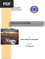 Directional Drilling: University of Baghdad College of Engineering Department of Petroleum