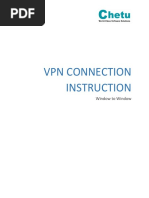 VPN Connection Instruction (Window To Window)