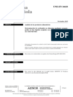 UNE-EN 16618-2015. Análisis de Los Productos Alimenticios. Determinación de Acrilamida en Alimentos.