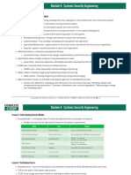 Module 4: Systems Security Engineering: Lesson 1: Systems Development Methodologies