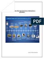 Acontecimientos Más Importantes de La Historia de La Informática. Tarea Miercoles