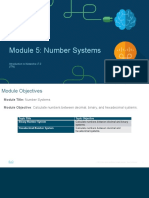 Module 5: Number Systems: Introduction To Networks v7.0 (ITN)