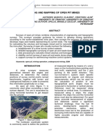 Surveying and Mapping of Open Pit Mines