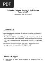 Philippine National Standards For Drinking Water of 2017