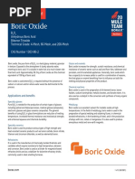 Boric Oxide: Product Data Sheet