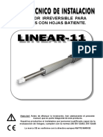 Accionador de Puerta LINEAR11 SP